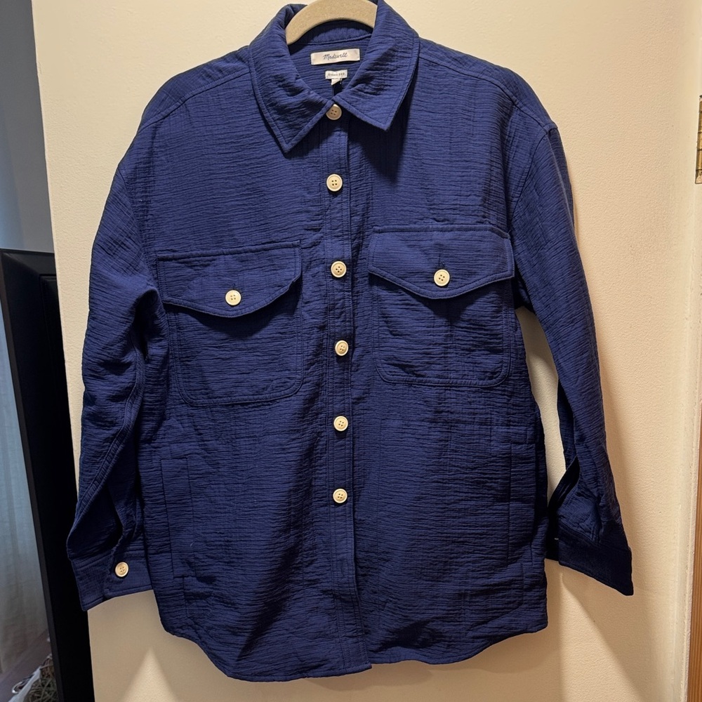 Madewell Utility Jacket in Deep Blue